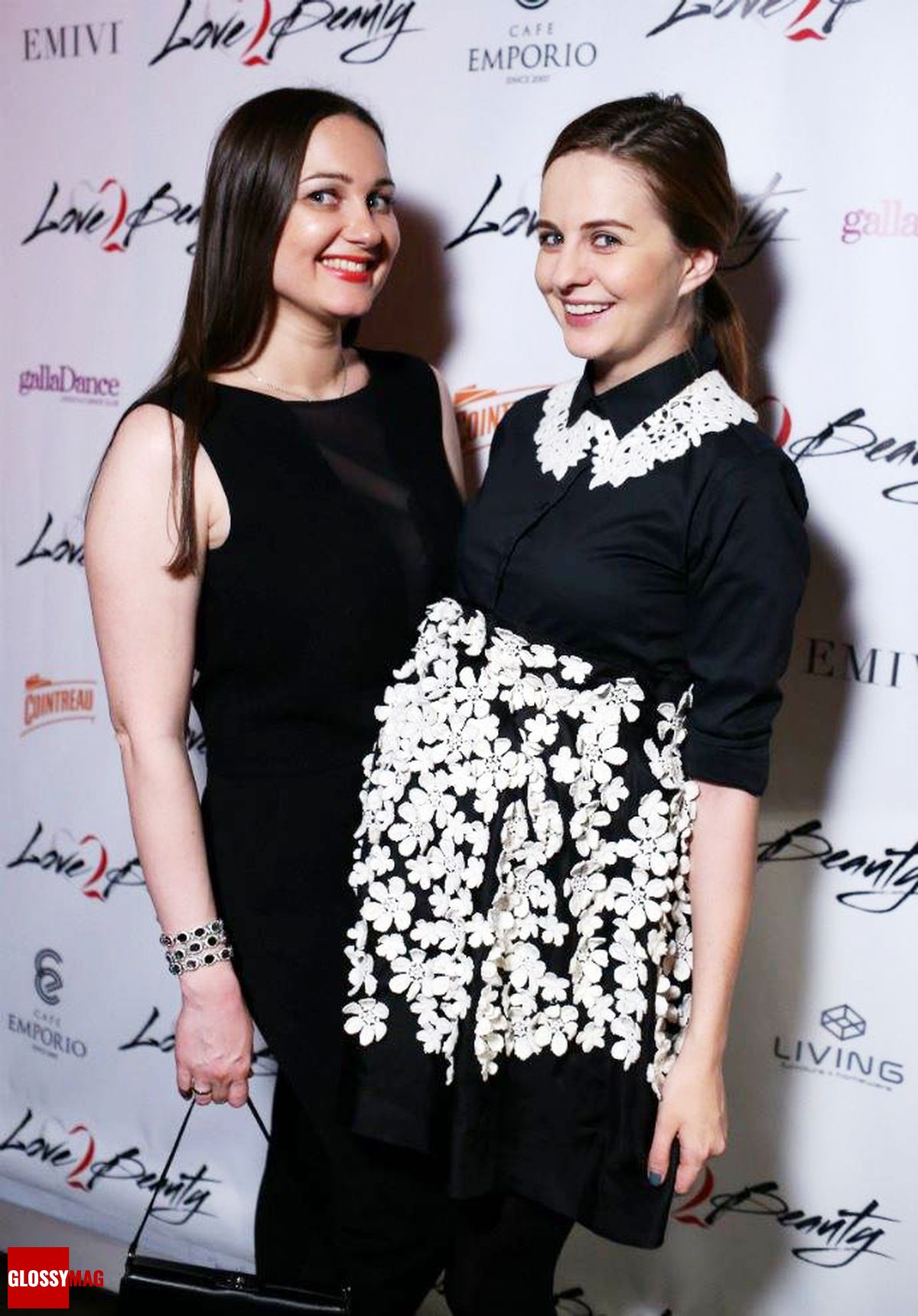 Лена Гостищева, Юля Прудько — fashion-директор Love2Beauty на праздновании 2-летия Love2Beauty.ru в EMPORIO CAFE, 20 ноября 2014 г., фото 1