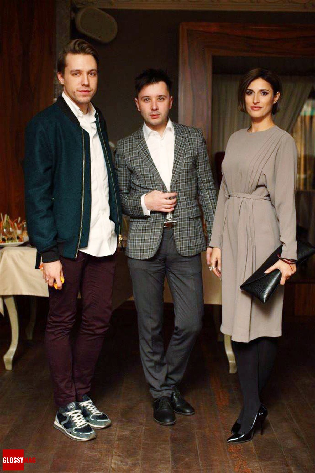 Макс Лучин, Максим Кирьянов, Рита Челмакова на праздновании 2-летия Love2Beauty.ru в EMPORIO CAFE, 20 ноября 2014 г.
