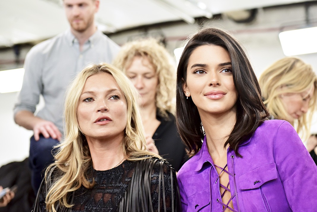 Кейт Мосс, Кендалл Дженнер на шоу Longchamp Spring/Summer 2019 Runway Show в Нью-Йорке, 8 сентября 2018 г.