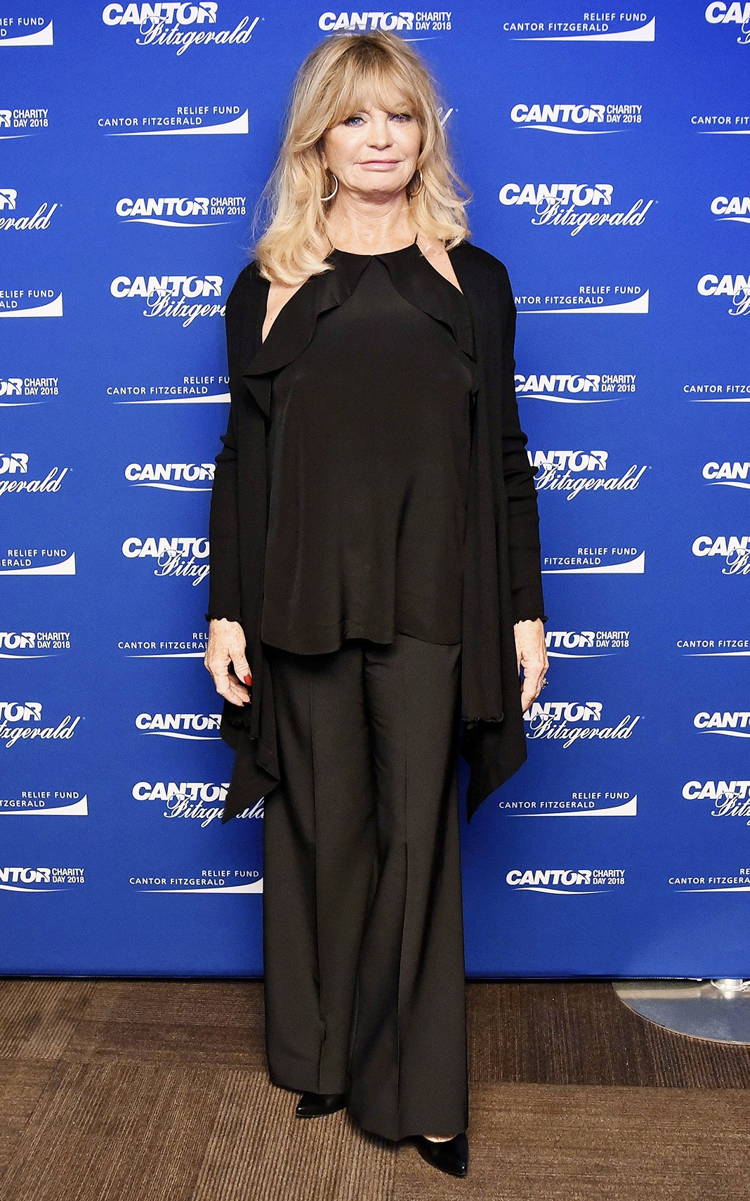 Голди Хоун на ежегодном благотворительном Annual Charity Day Cantor Fitzgerald, BGC и GFI, 11 сентября 2018 г.