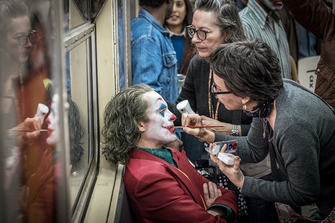 Хоакин Феникс, Ники Ледерманн за кулисами фильма «Джокер», 2019 г. Хоакин Феникс, Ники Ледерманн за кулисами «Джокера»