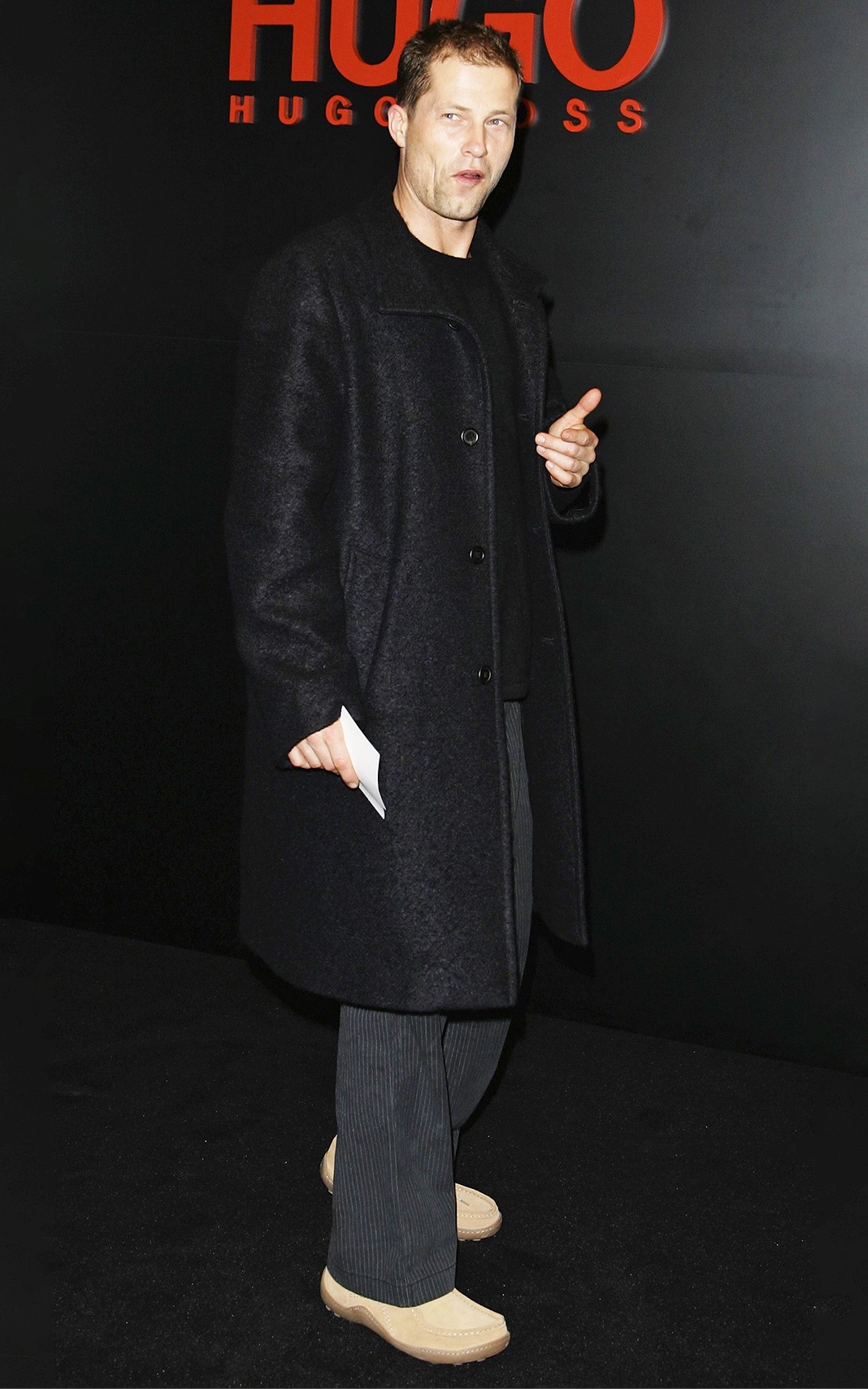 Тиль Швайгер на шоу Hugo Boss в рамках Mercedes-Benz Fashionweek Berlin Осень/Зима 2008, 27 января 2008 г.
