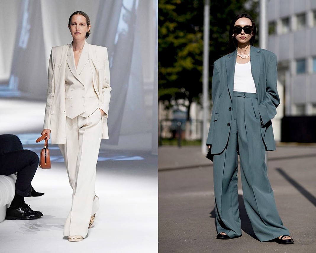 Брючный костюм Fendi; брючный костюм, streetstyle Брючный костюм Fendi; брючный костюм, стритстайл