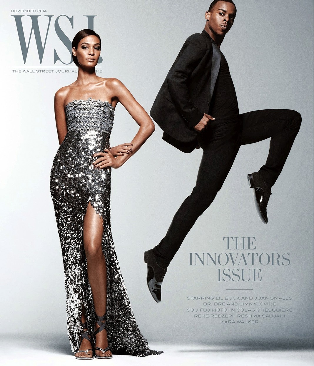 Джоан Смоллс, Чарльз Рейли (Lil Buck) на обложке журнала WSI Magazine, ноябрь 2014 г. Джоан Смоллс, Чарльз Рейли (Lil Buck) на обложке журнала WSI Magazine