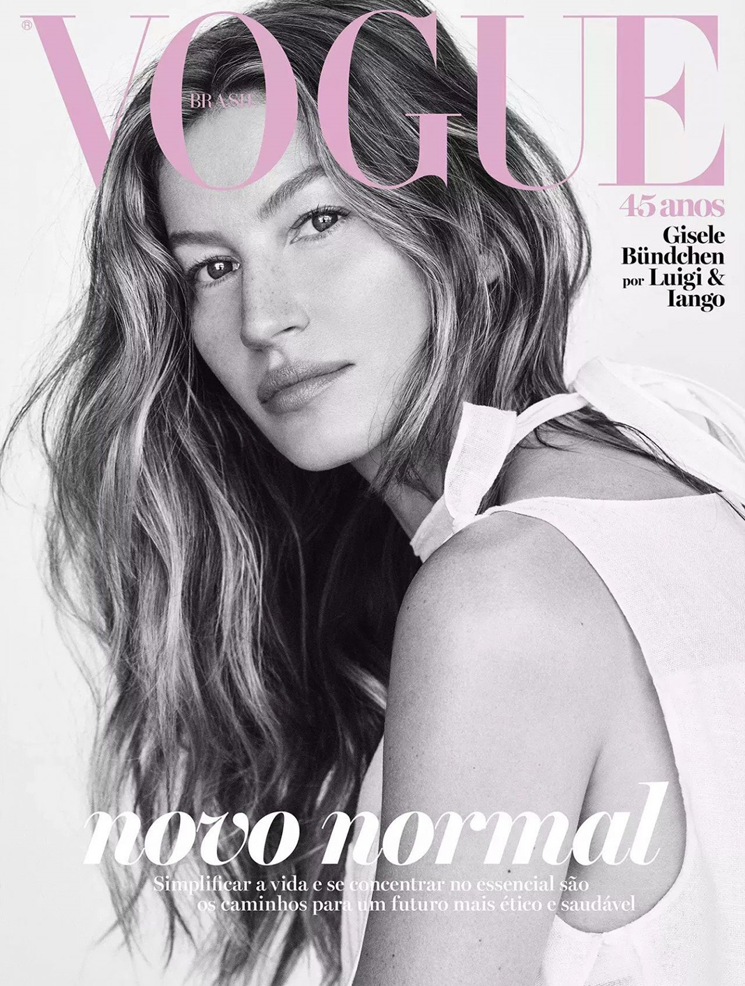 Жизель Бюндхен на обложке журнала Vogue Brasil, май 2020 г. На обложке журнала Vogue Brasil, май 2020 г.