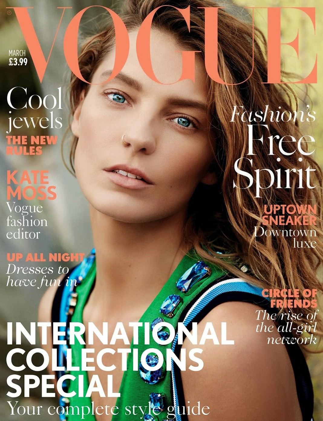 Дарья Вербова на обложке Vogue UK March 2014 by Mario Testino На обложке Vogue UK March 2014 by Mario Testino