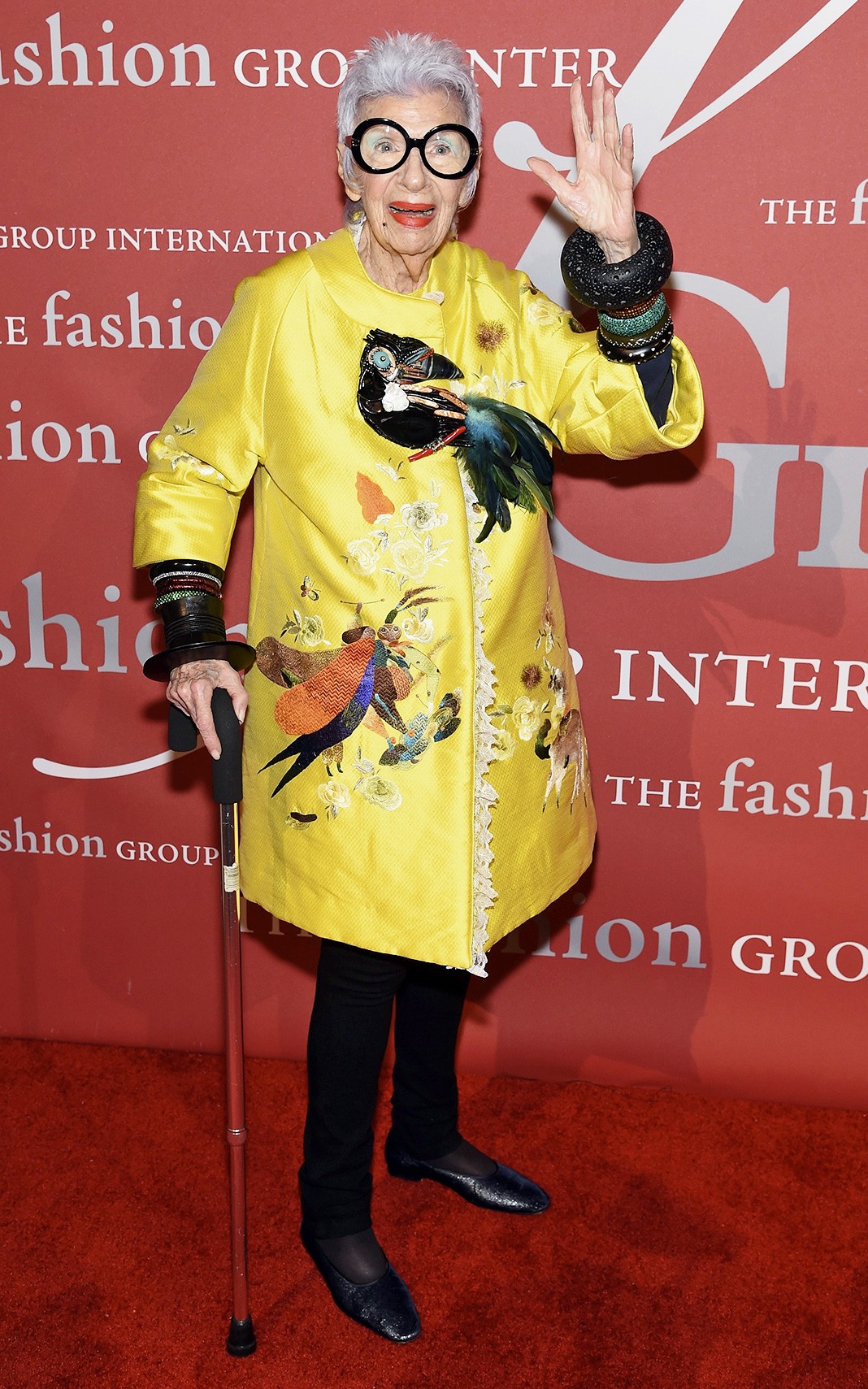 Айрис Апфель на гала-концерте 2016 Fashion Group International Night Of Stars Gala в Нью-Йорке, 27 октября 2016 г. Айрис Апфель на гала-концерте 2016 Fashion Group International Night Of Stars Gala в Нью-Йорке, 27 октября 2016 г.