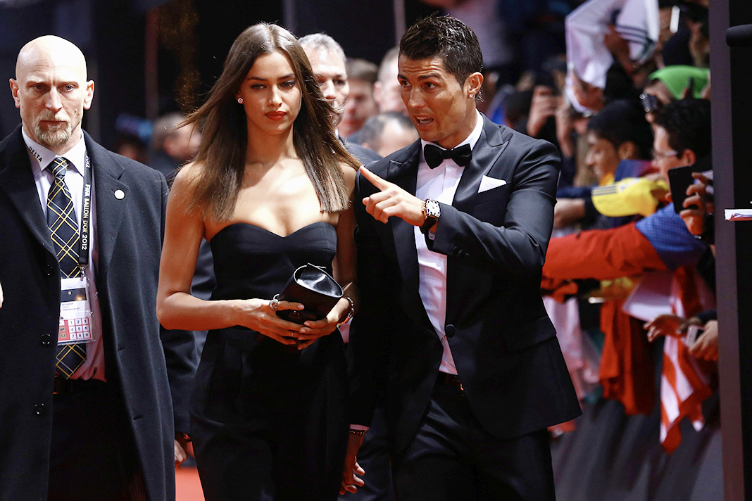 Ирина Шейк, Криштиану Роналду на гала-концерте FIFA Ballon d'Or 2012 Ирина Шейк, Криштиану Роналду