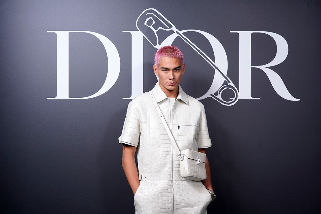 Эван Мок на шоу Dior Homme Осень/Зима 2020-2021