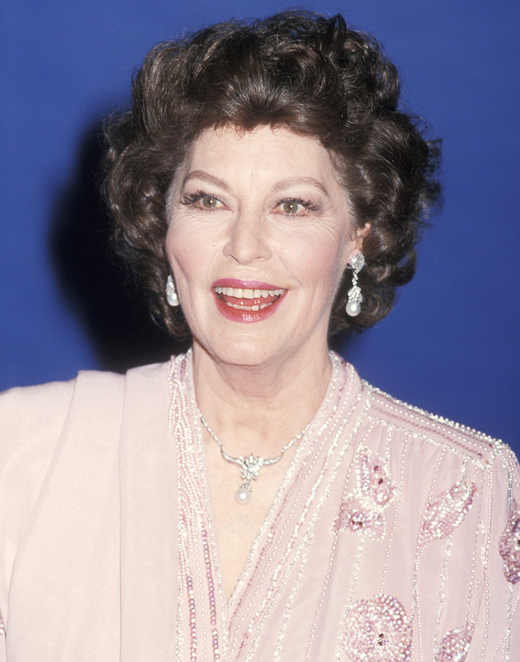 Актриса Ава Гарднер, 1985 г. Ава Гарднер, 1985 г.