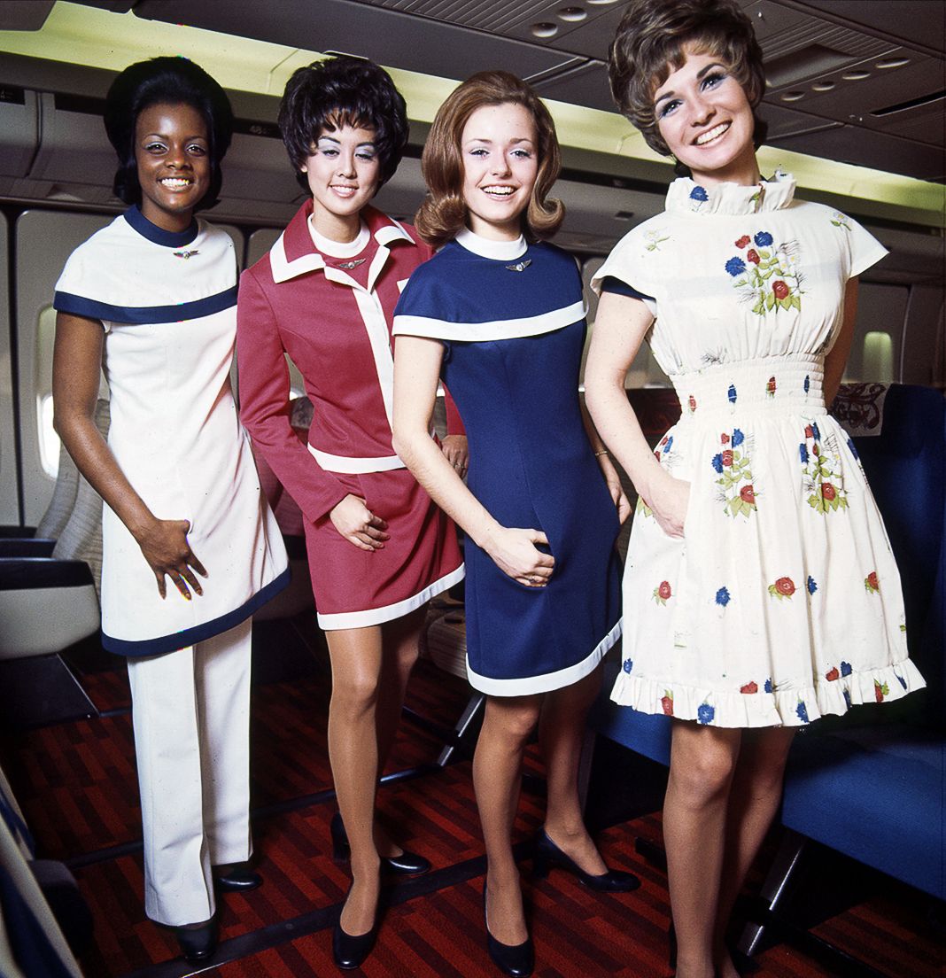 Стюардессы American Airlines, 1970 г. Стюардессы American Airlines