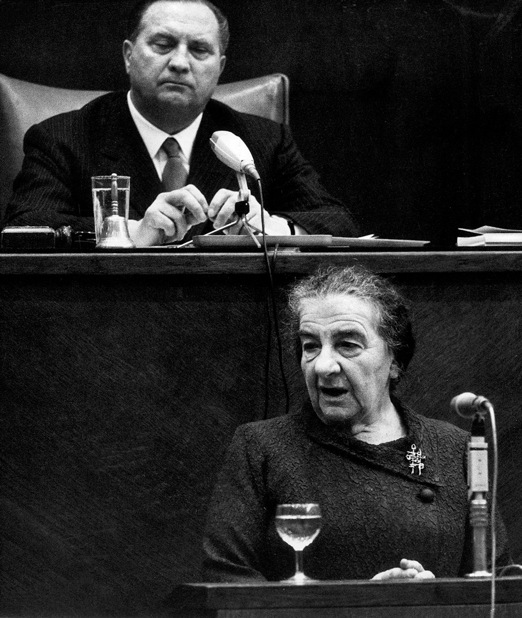 Голда Меир выступает в Совете Европы в Страсбурге, 3 октября 1973 г. Голда Меир выступает в Совете Европы в Страсбурге