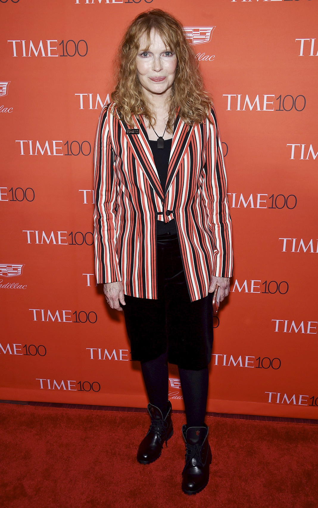 Миа Фэрроу на гала-концерте 2016 Time 100 Gala в Нью-Йорке, 26 апреля 2016 г.