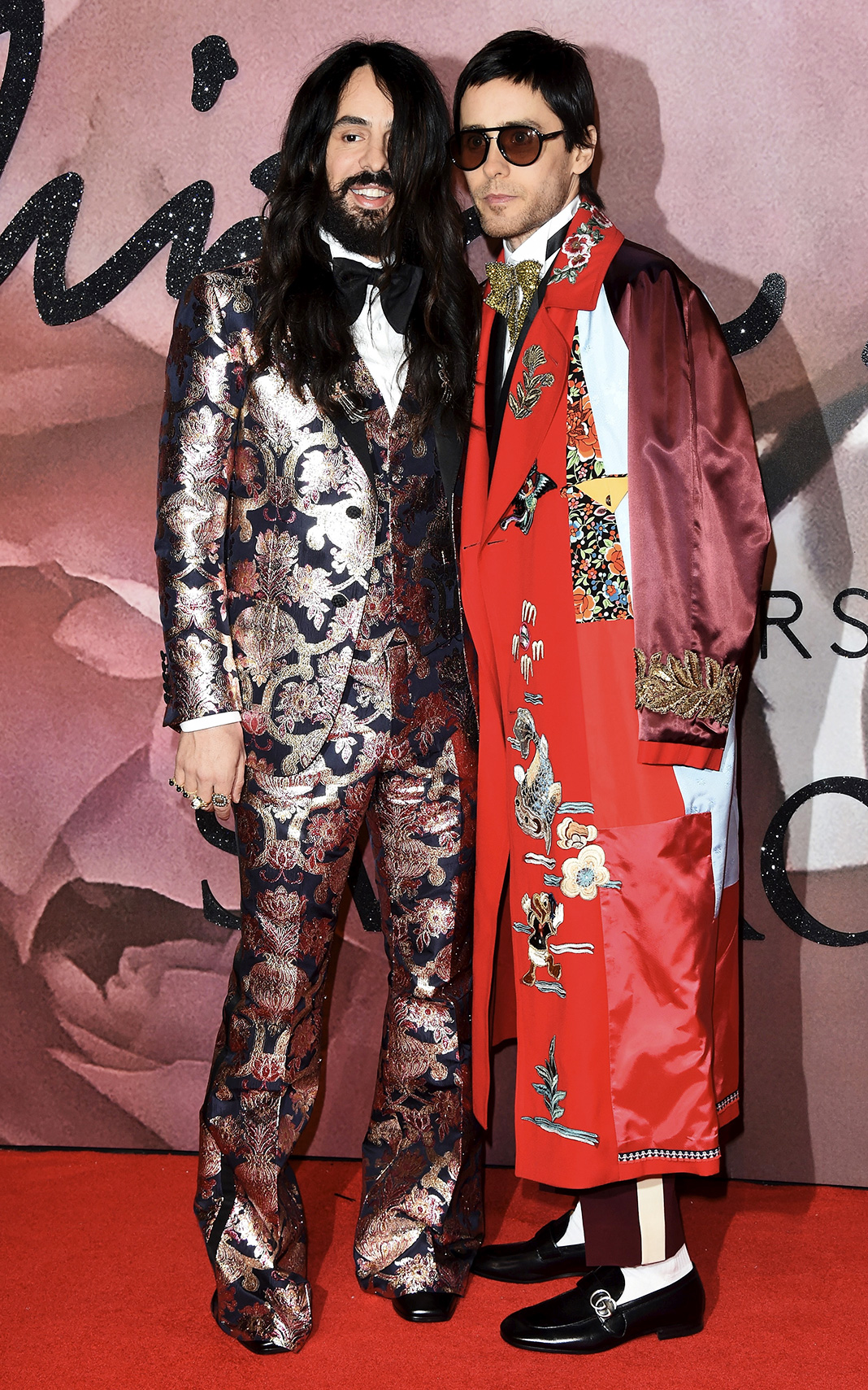 Алессандро Микеле, Джаред Лето на церемонии Fashion Awards 2016 в Лондоне, 5 декабря 2016 г.