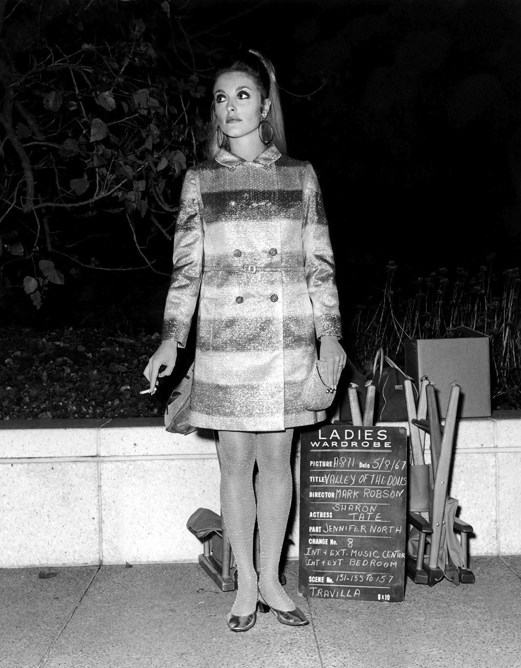 Шэрон Тейт на съемках фильма «Долина кукол», 1967 г. На съемках фильма «Долина кукол»