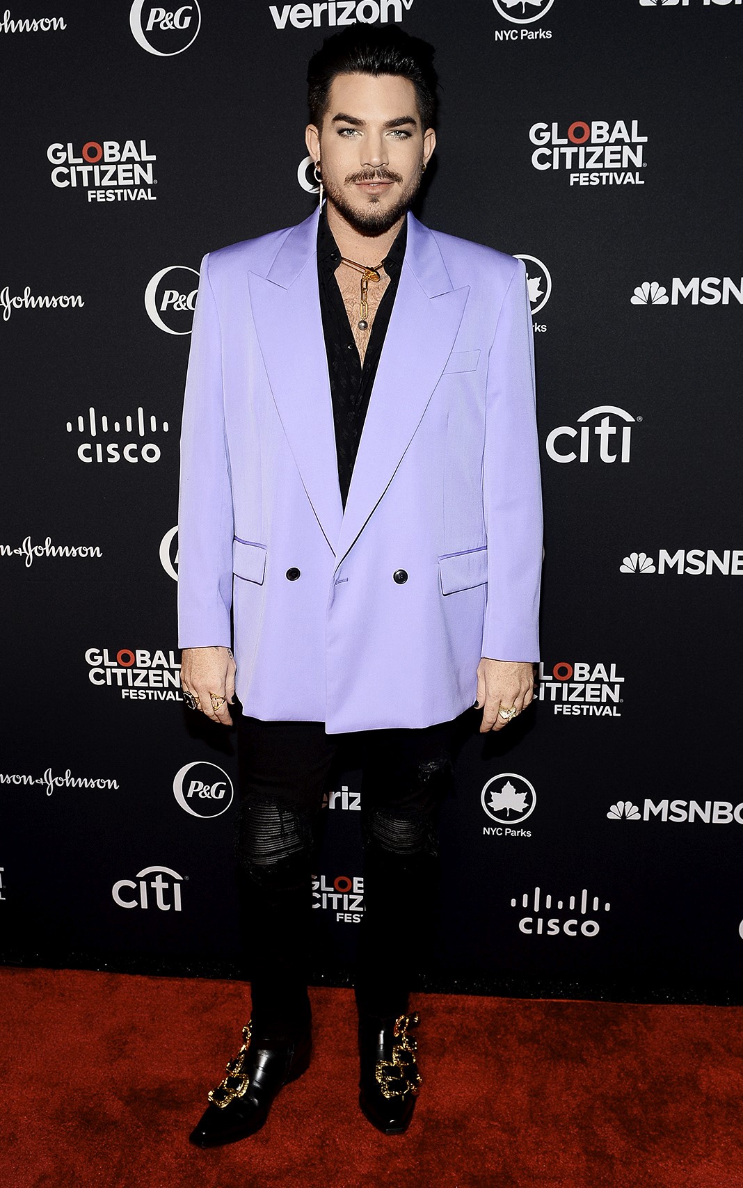 Адам Ламберт на фестивале Global Citizen Festival 2019: Power The Movement в Нью-Йорке, 28 сентября 2019 г.