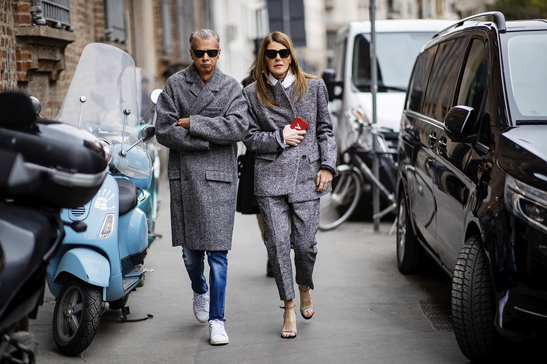 Анна Делло Руссо на неделе моды Ermanno Scervino Street Style, 23 февраля 2019 года в Милане. Анна Делло Руссо на неделе моды Ermanno Scervino Street Style.