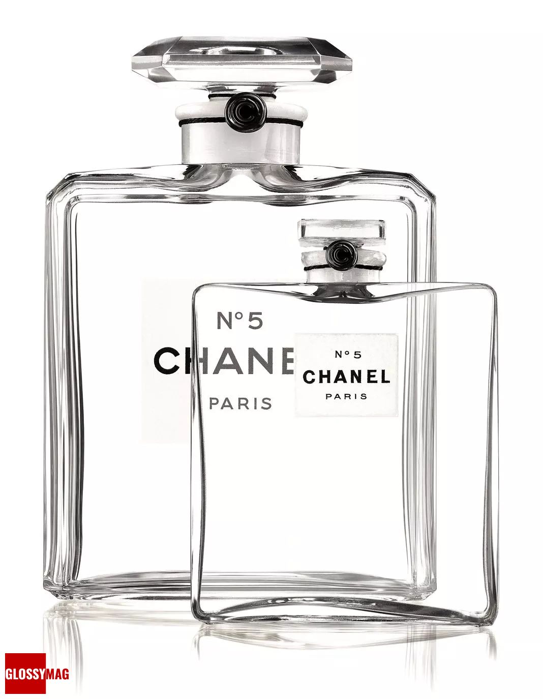 Флакон Chanel N° 5, версия 1924 года (слева) и 1921 года (справа) Флакон Chanel N° 5, версия 1924 (слева) и 1921 (справа)