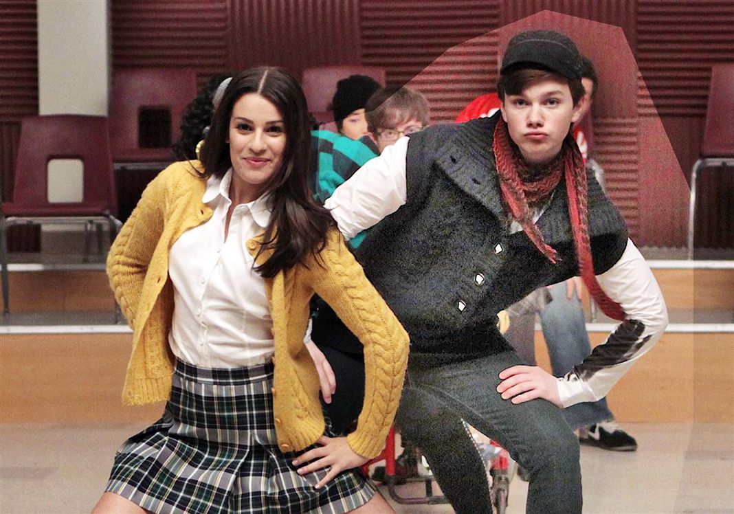 С Lea-Michele в сериале «Хор». С Lea-Michele в сериале «Хор».