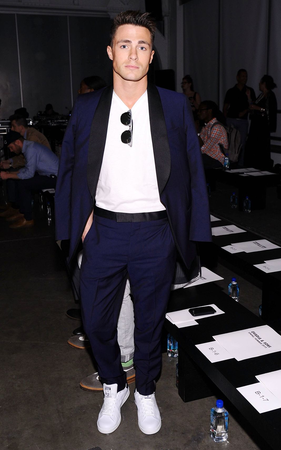 Колтон Хейнс на показе мод Ovadia & Sons.