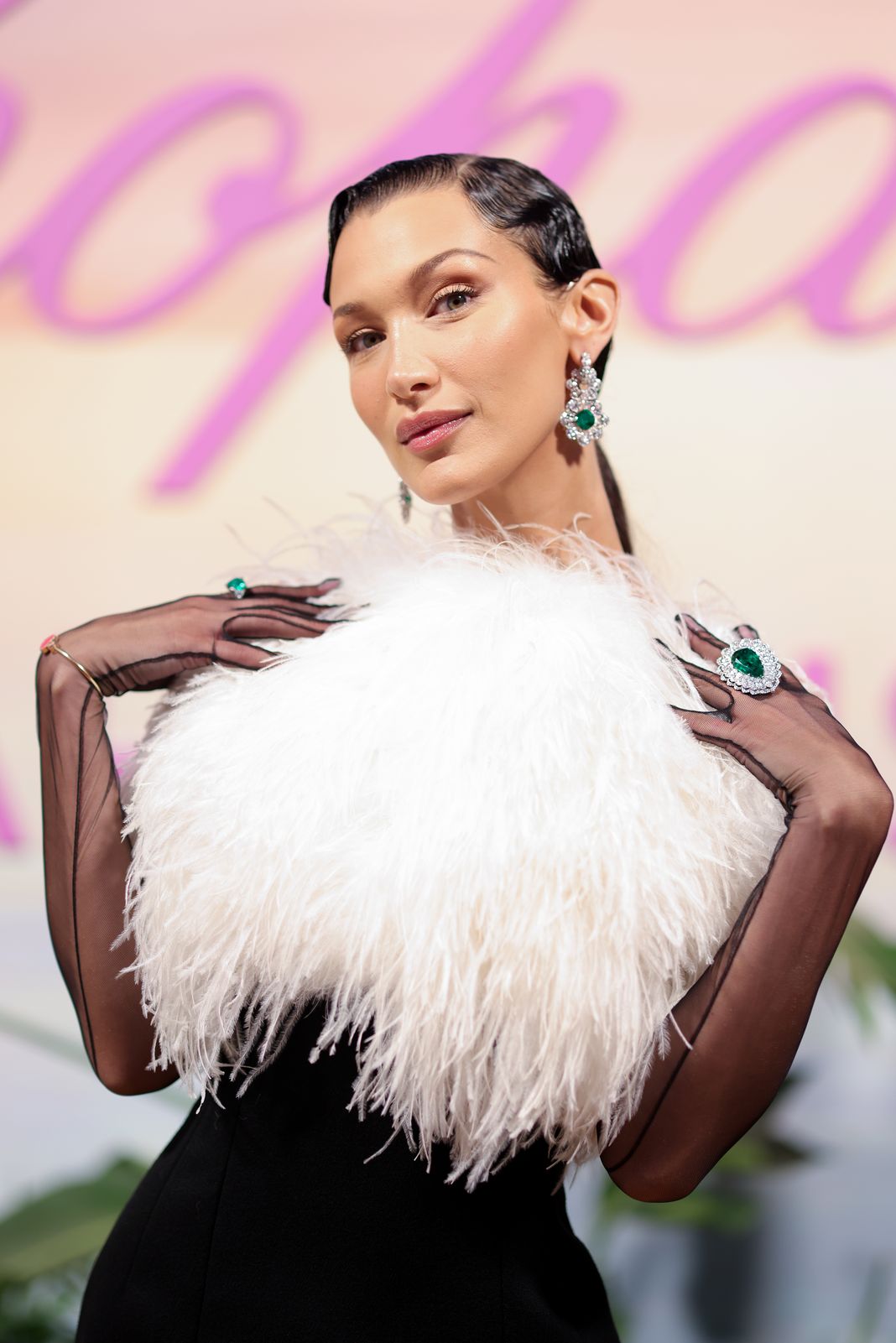 Белла Хадид на ужине Chopard в рамках 74-го ежегодного Каннского кинофестиваля, 7 июля 2021 г. look 3 Белла Хадид на ужине Chopard look 3