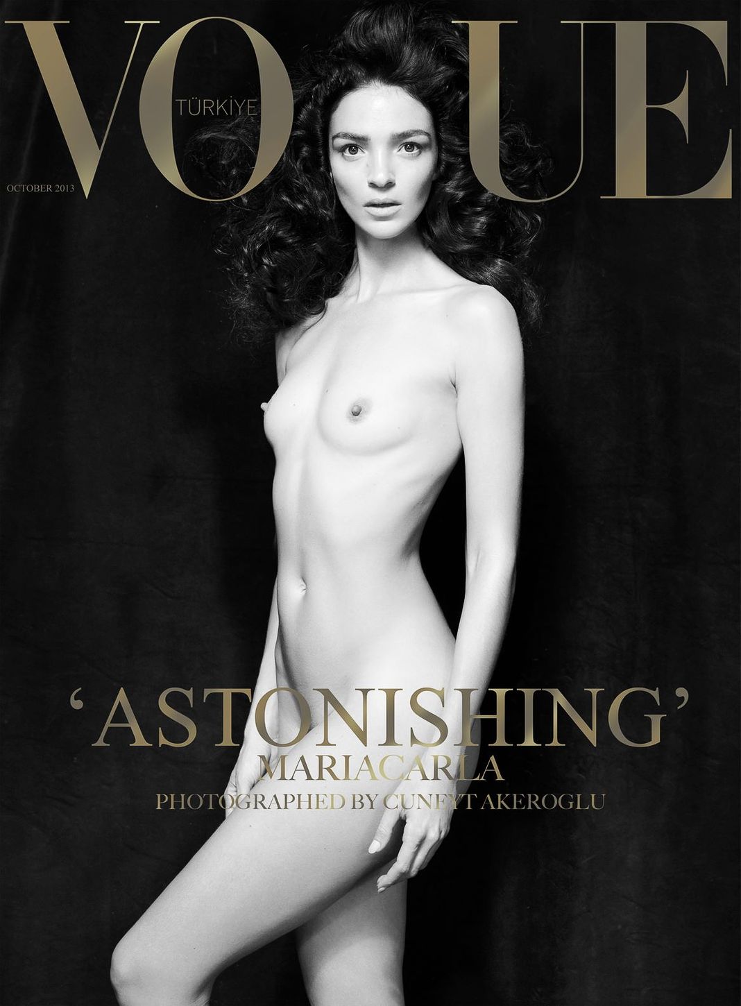 На обложке журнала Vogue Turkiye, фотография Джунейт Акероглу, октябрь 2013 г. На обложке журнала Vogue Turkiye, фотография Джунейт Акероглу.
