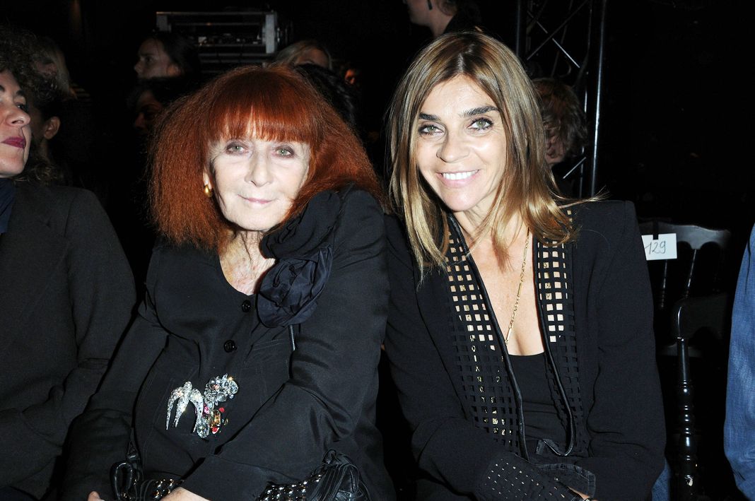 Соня Рикель и Карин Ройтфельд на шоу Sonia Rykiel Pret a Porter 