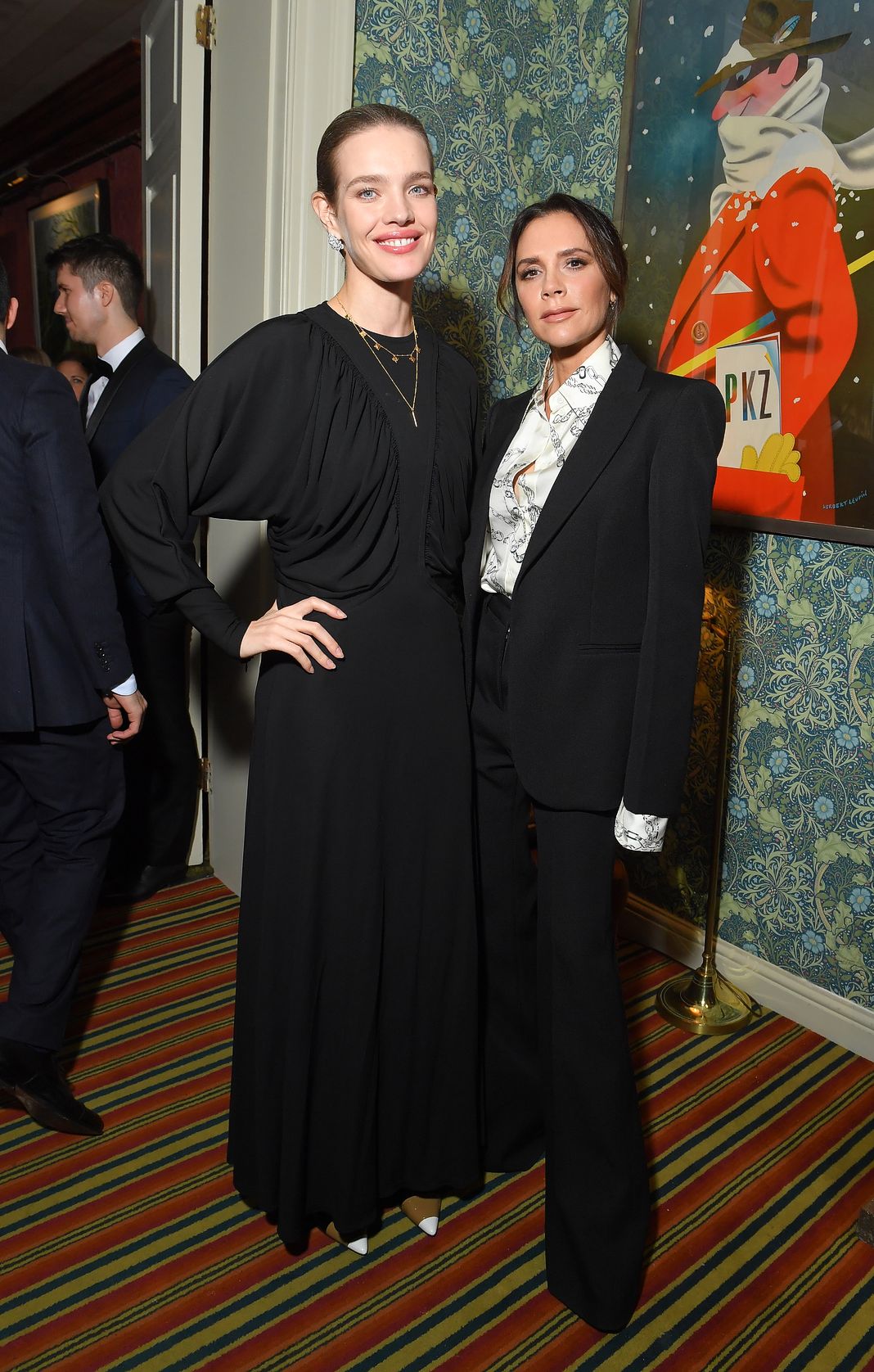 Наталья Водянова и Виктория Бекхэм на вечеринке Victoria Beckham x YouTube Fashion & Beauty After Party на Неделе моды в Лондоне, 17 февраля 2019 г. Наталья Водянова и Виктория Бекхэм на вечеринке Victoria Beckham x YouTube Fashion & Beauty After Party.