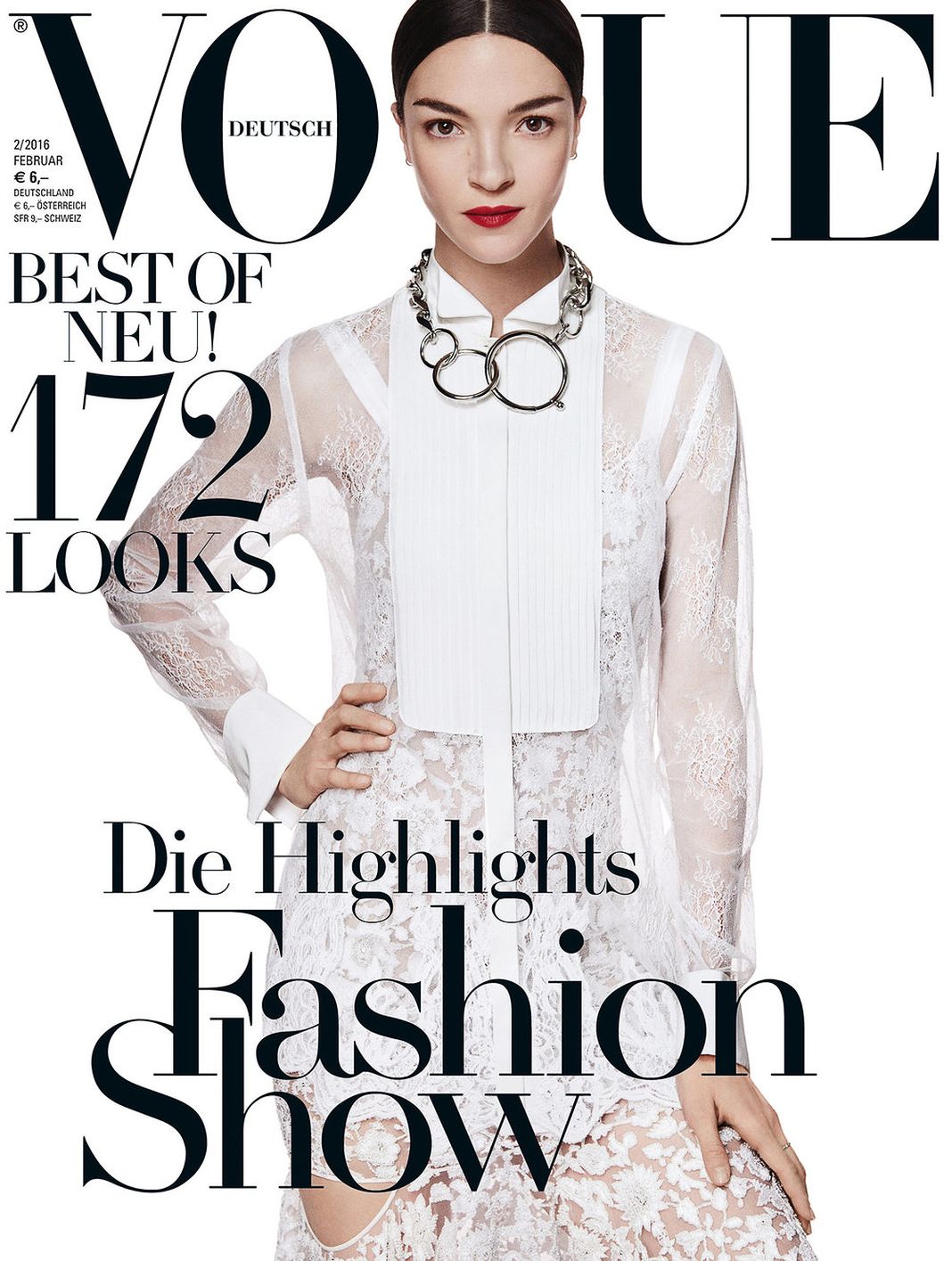 На обложке журнала Vogue Deutsch, фотография Джампаоло Сгура, февраль 2016 г. На обложке журнала Vogue Deutsch, фотография Джампаоло Сгура.