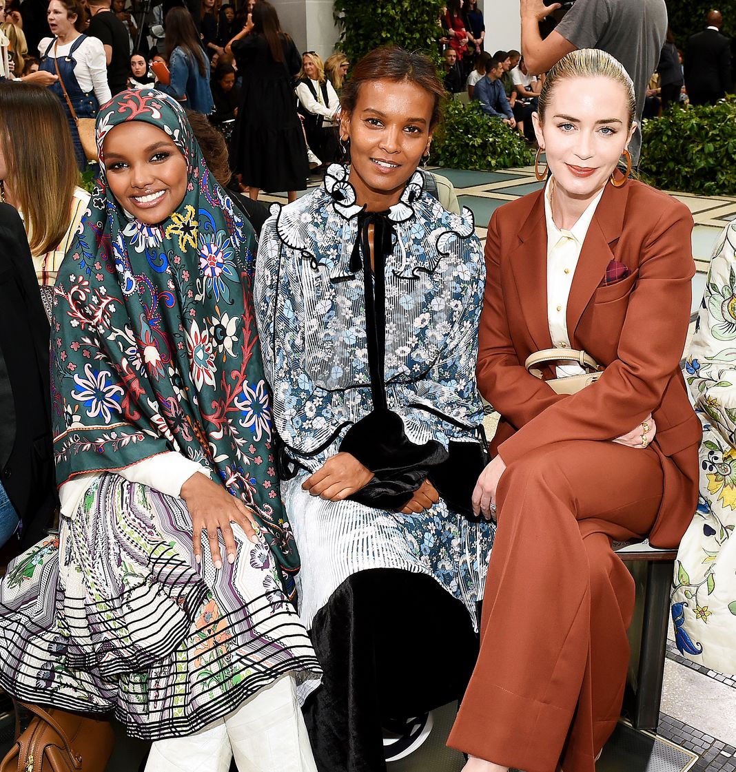 Халима Аден, Лия Кебеде и Эмили Блант на мероприятии Tory Burch NYFW SS20 в Бруклине, 8 сентября 2019 г. Халима Аден, Лия Кебеде и Эмили Блант на мероприятии Tory Burch NYFW SS20.