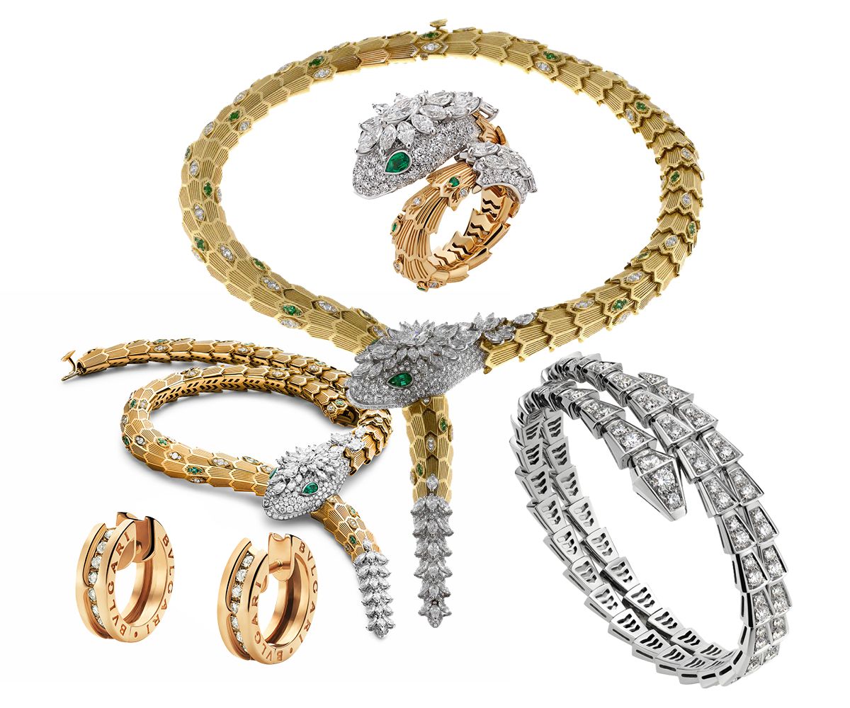 Колье Serpenti, кольцо, серьги B.zero1, браслет Serpenti Viper Bvlgari Bvlgari Колье Serpenti, кольцо, серьги B.zero1, браслет Serpenti Viper