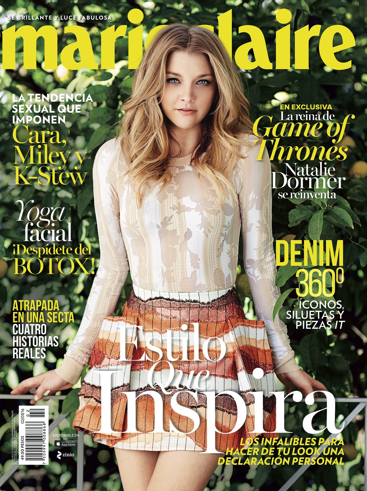 На обложке журнала Marie Claire, март 2016 г. На обложке журнала Marie Claire