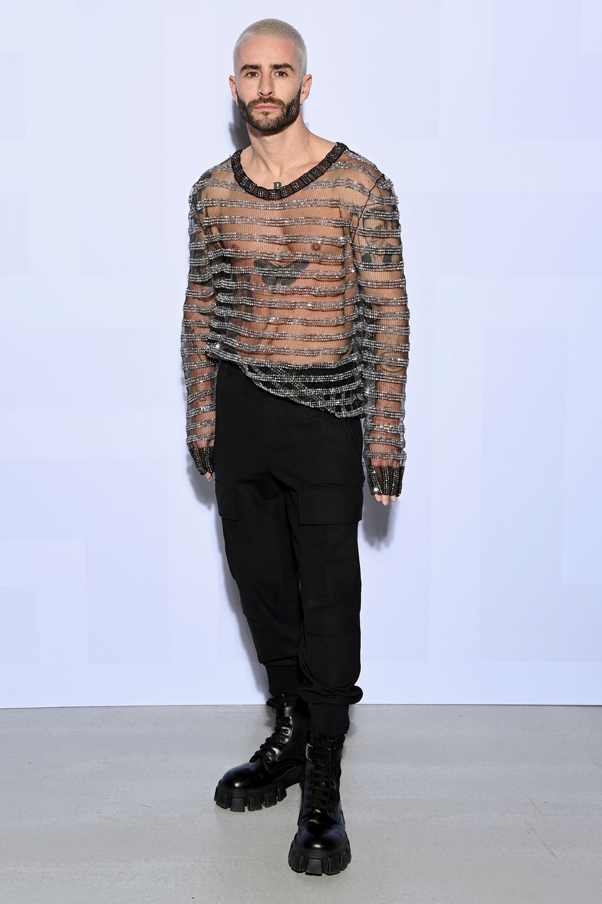 Пелайо Диаз на шоу Balmain Womenswear Весна/лето 2022 в рамках Недели моды в Париже, 29 сентября 2021 г., фото 1 Пелайо Диаз на шоу Balmain Womenswear Весна/лето 2022 в рамках Недели моды в Париже, фото 1