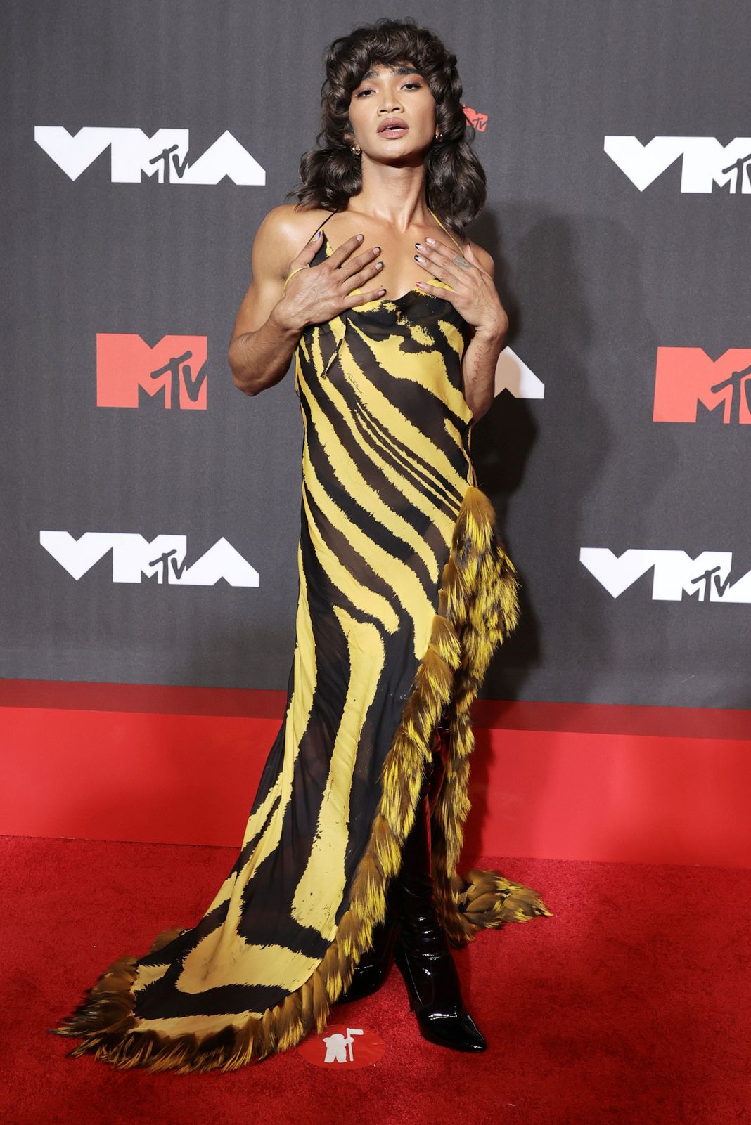 Бретман Рок на церемонии вручения премий MTV Video Music Awards 2021 в Нью-Йорке, 12 сентября 2021 г. Бретман Рок на церемонии вручения премий MTV Video Music Awards 2021