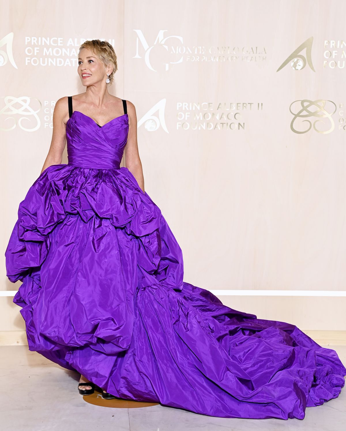 Шэрон Стоун на 5-м благотворительном гала-вечере Monte-Carlo Gala 2021 в Монте-Карло, 23 сентября 2021 г., фото 1 Шэрон Стоун на 5-м благотворительном гала-вечере Monte-Carlo Gala 2021, фото 1