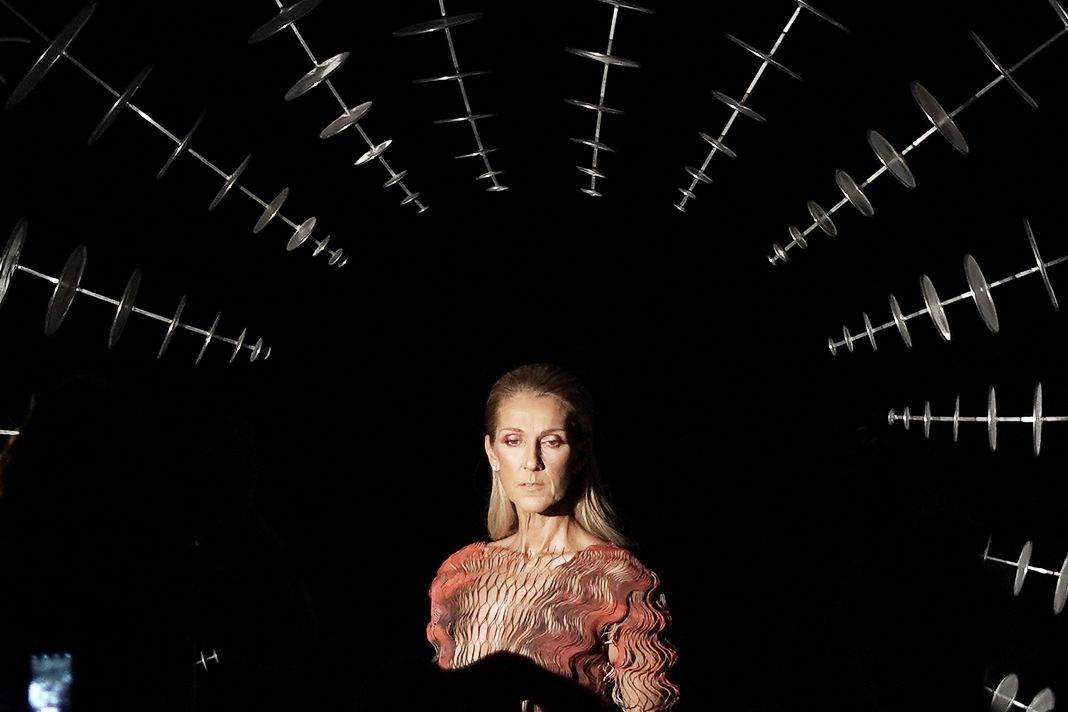 Селин Дион на шоу Iris Van Herpen Haute Couture Осень/Зима 2019/2020 в рамках Недели моды в Париже, 1 июля 2019 г. Селин Дион на шоу Iris Van Herpen Haute Couture Осень/Зима 2019/2020