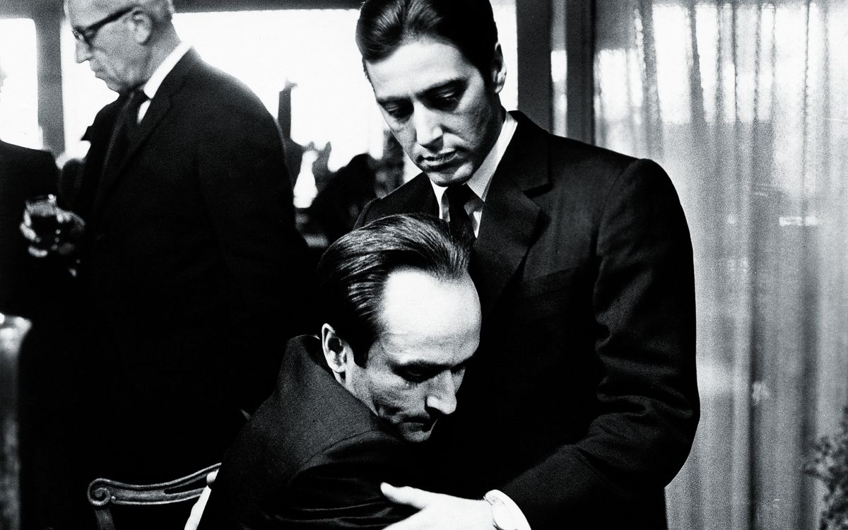 Аль Пачино и Джон Казале в фильме «Крёстный отец 2», 1974 г. Аль Пачино и Джон Казале в фильме «Крёстный отец 2»
