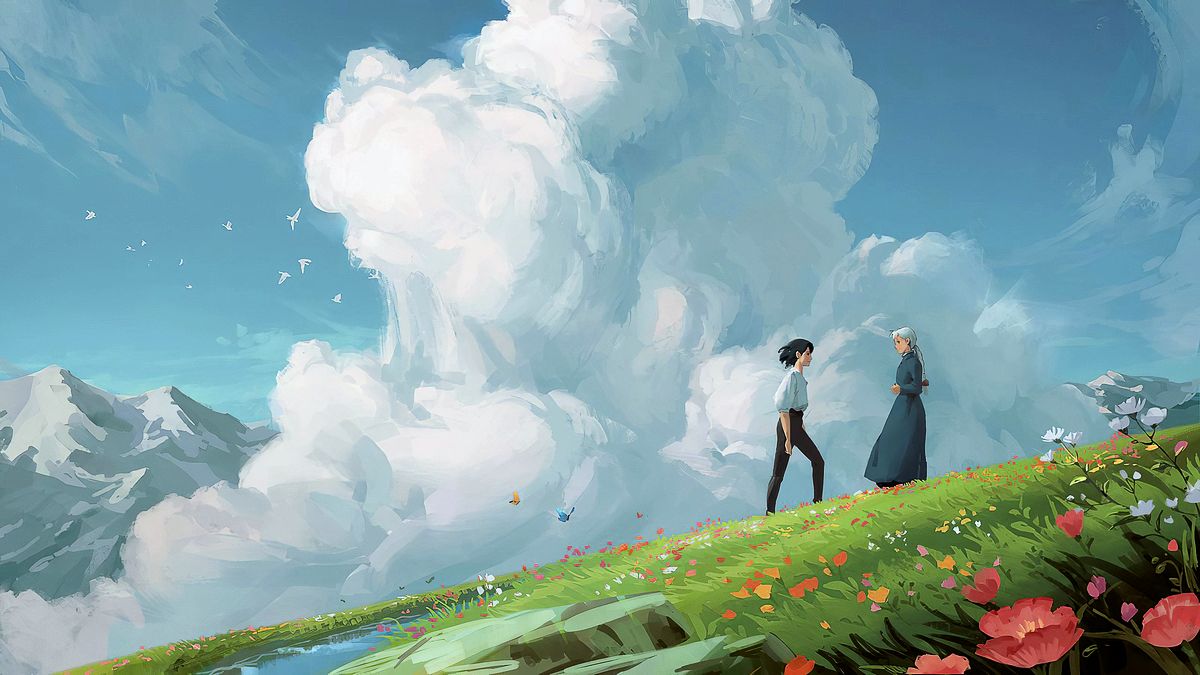 Кадр из мультфильма «Ходячий замок Хаула» Мультфильм «Ходячий замок Хаула»