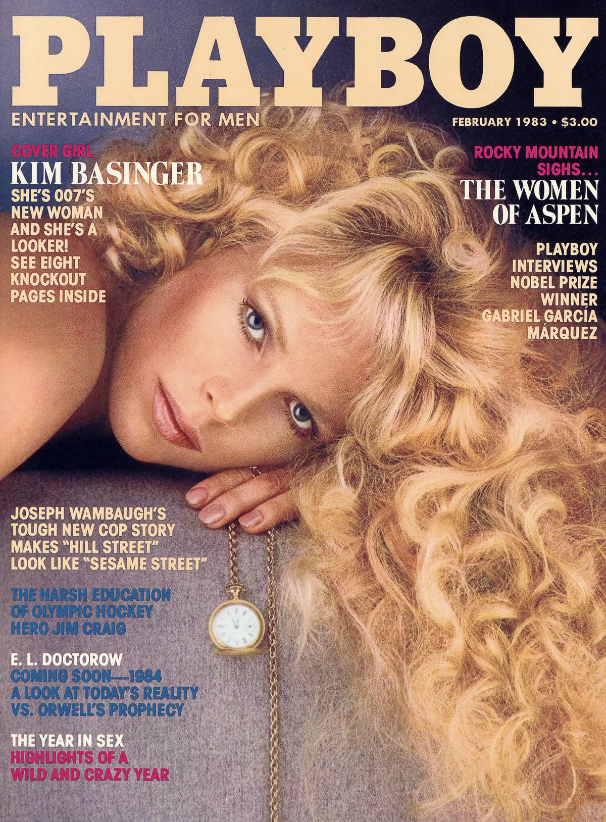 Ким Бейсингер на обложке журнала Playboy, 1983 г. Ким Бейсингер на обложке журнала Playboy