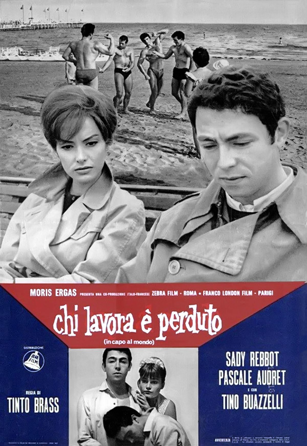 Постер фильма «Кто работает, тот потерян», 1963 г. Постер фильма «Кто работает, тот потерян»