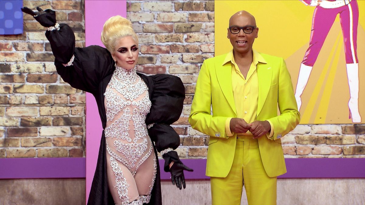 С Леди Гага в шоу «RuPaul's Drag Race»