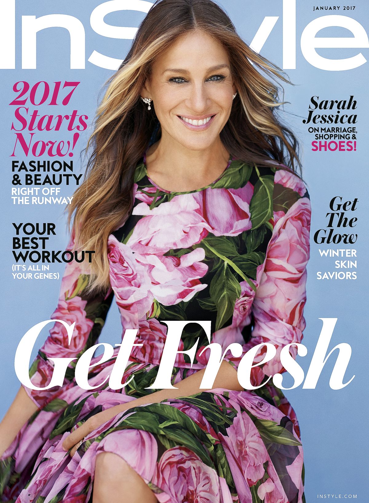На обложке журнала instyle