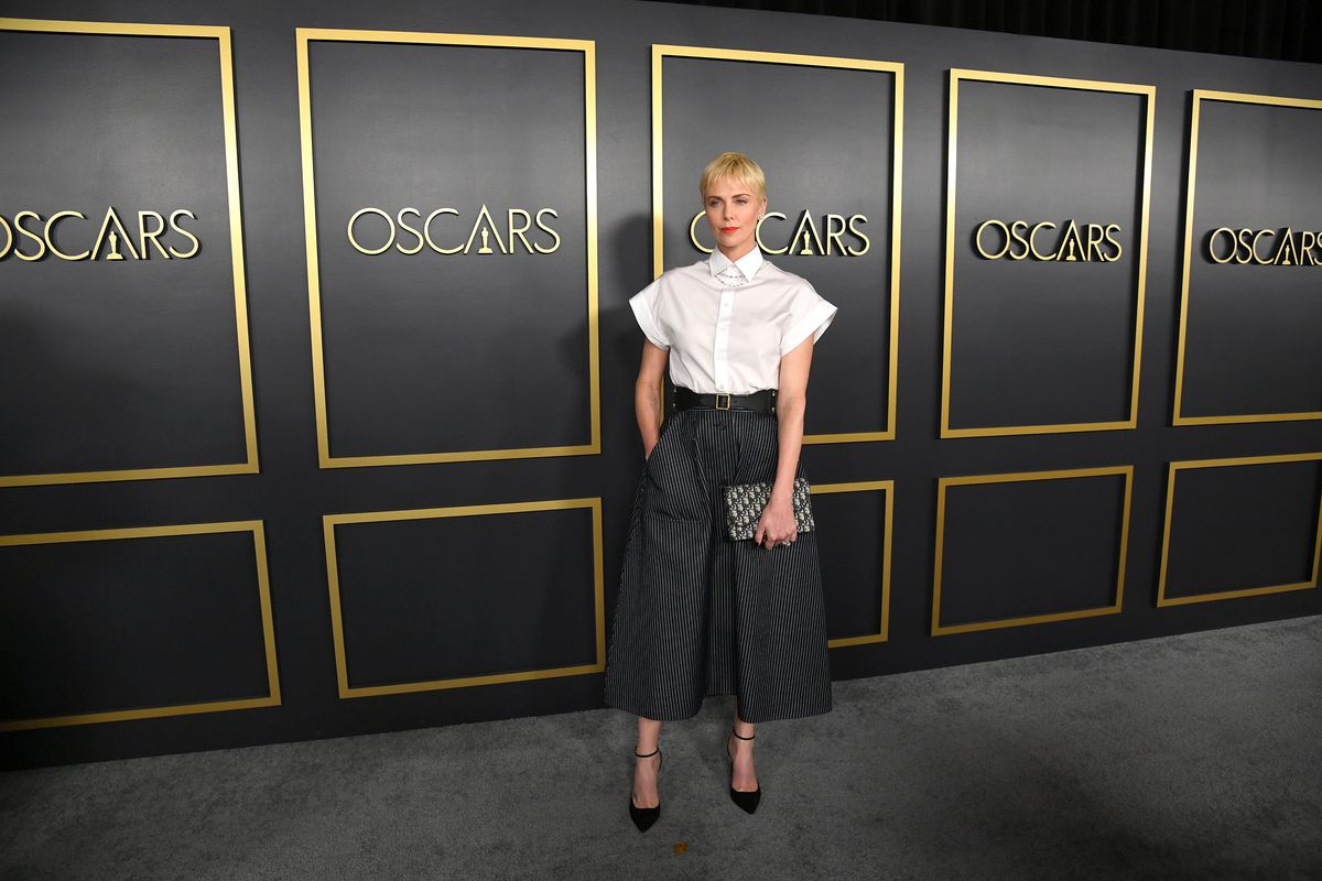Шарлиз Терон на обеде номинантов на 92-ю премию «Оскар»
