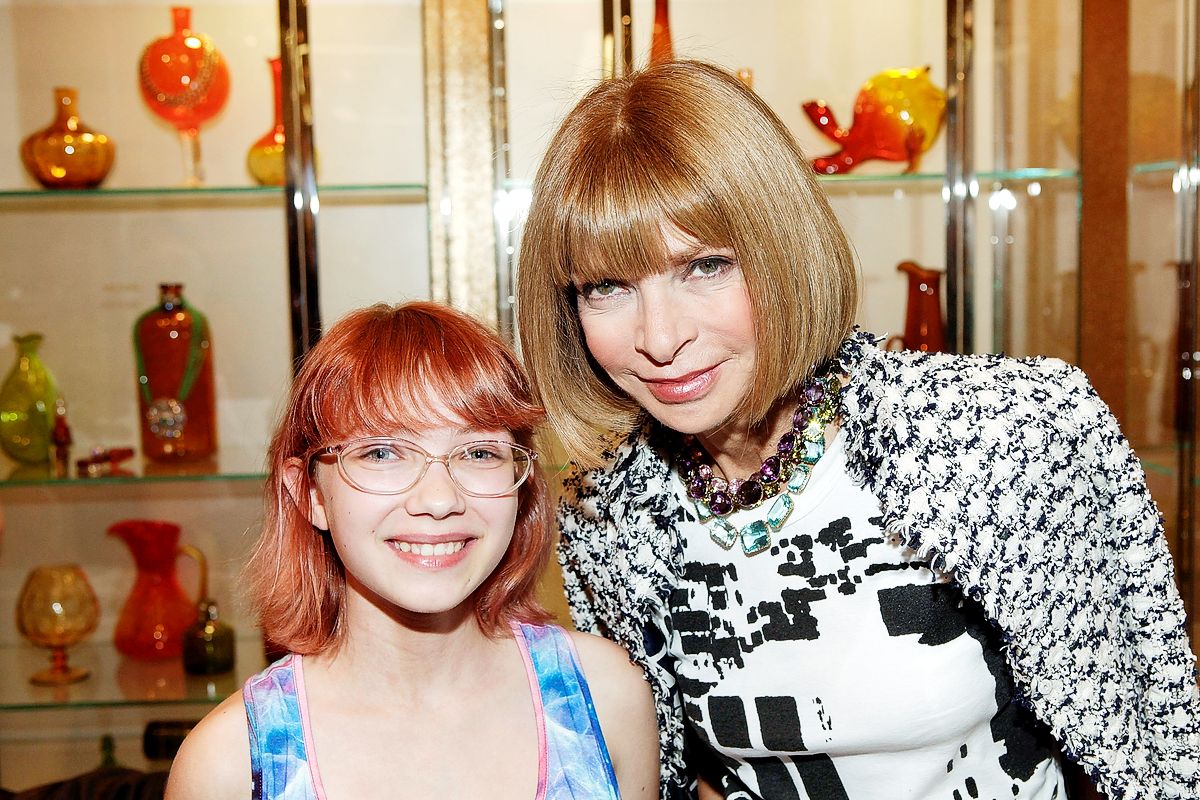 Тави Гевинсон и Анной Винтур на праздновании Barneys New York Fashion's Night Out в Нью-Йорке, 10 сентября 2010 г. Тави Гевинсон и Анна Винтур на праздновании Barneys New York Fashion's Night Out