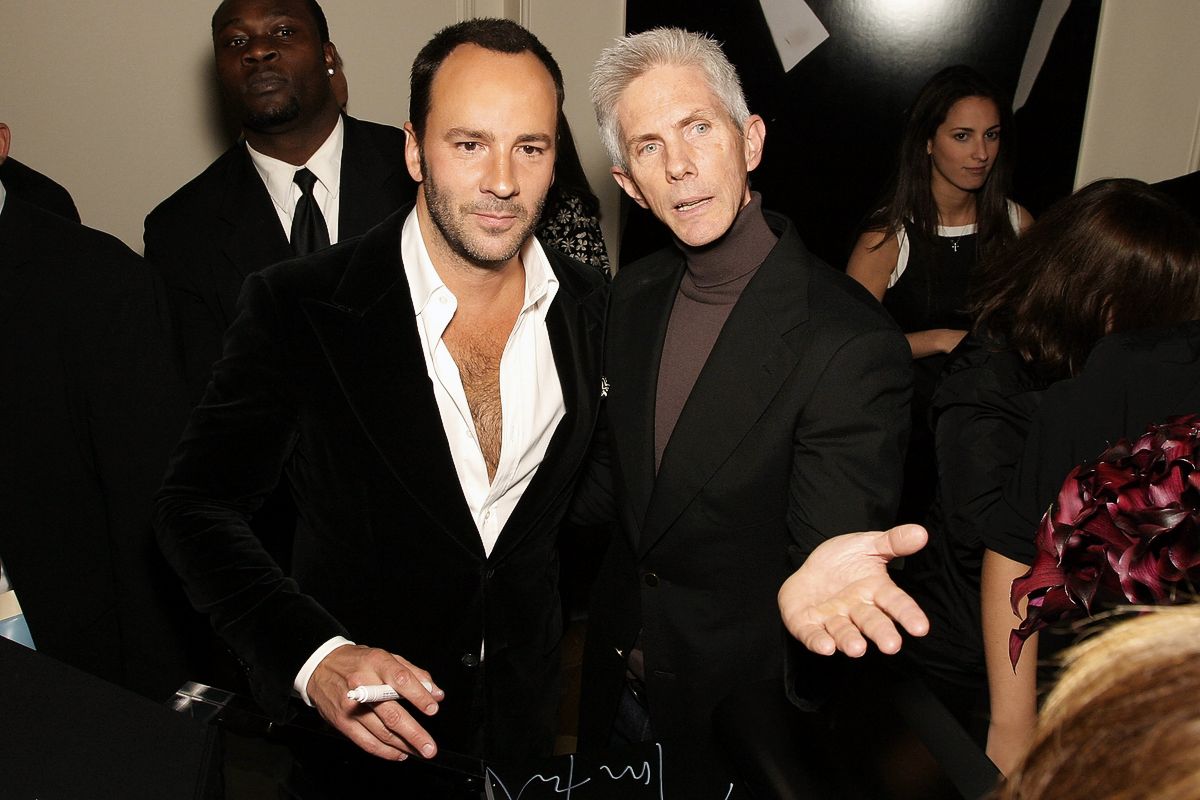 Том Форд, Ричард Бакли на презентации книги «Tom Ford: Ten Years» в универмаге Bergdorf Goodman, 20 октября 2004 г. Том Форд, Ричард Бакли на презентации книги «Tom Ford: Ten Years»