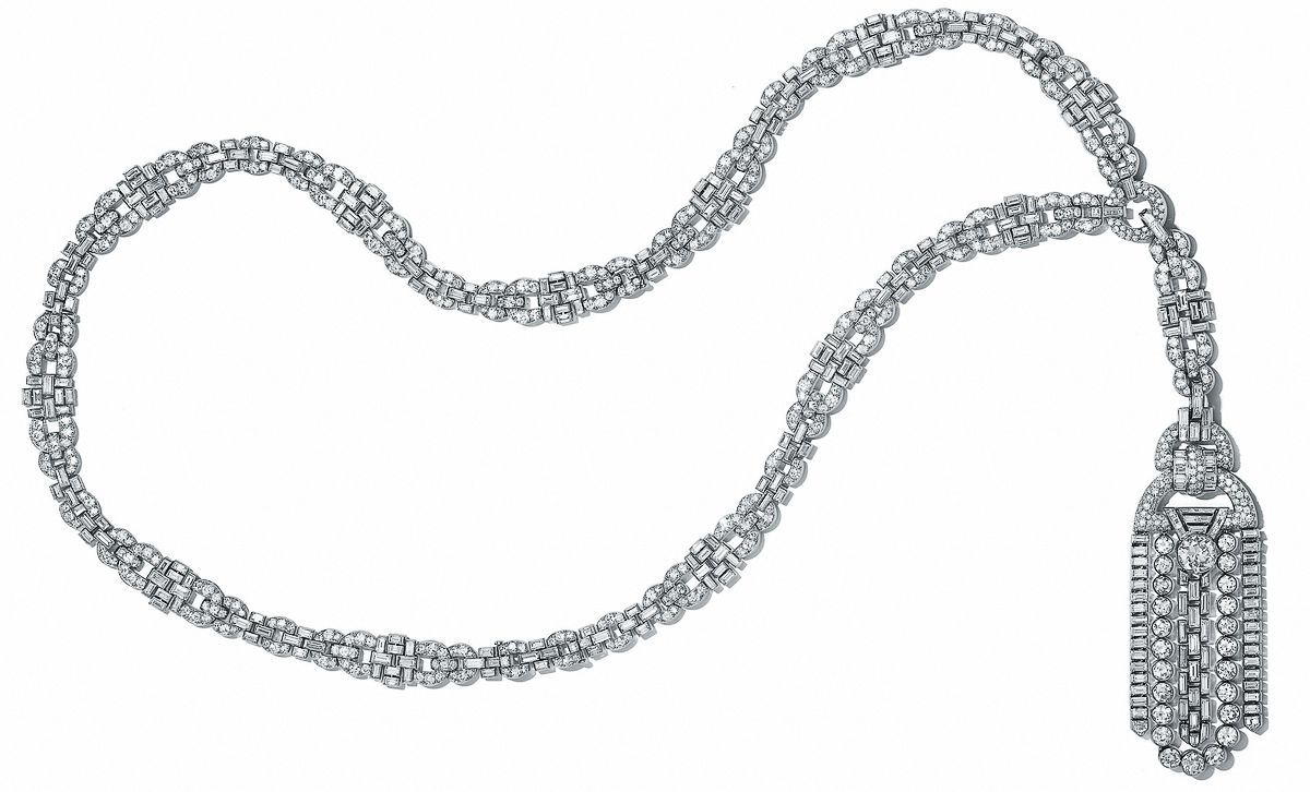 Van Cleef & Arpels, бриллиантовый сотуар в стиле ар-деко, 1930-е гг. Van Cleef & Arpels, бриллиантовый сотуар в стиле ар-деко
