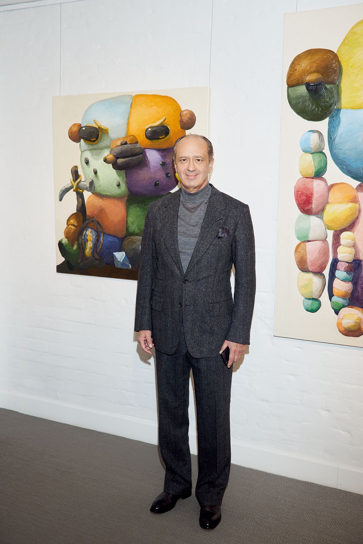 Александр Шенкман на открытии выставки Питера Опхайма в галерее Askeri Gallery, 16 ноября 2021 г. Александр Шенкман на открытии выставки Питера Опхайма