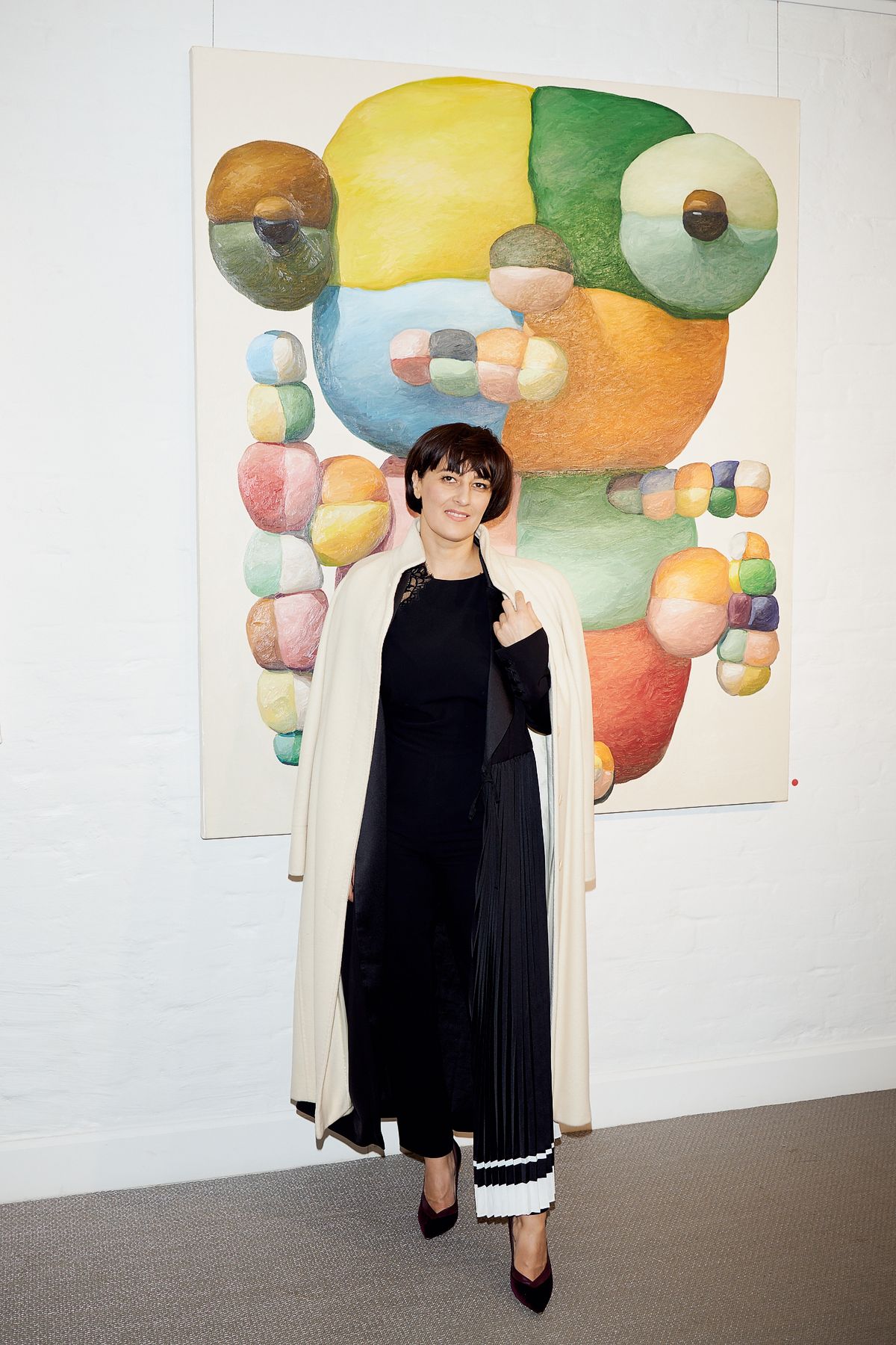 Анастасия Панибратова на открытии выставки Питера Опхайма в галерее Askeri Gallery, 16 ноября 2021 г. Анастасия Панибратова на открытии выставки Питера Опхайма