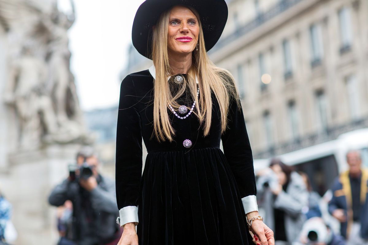 Анна Делло Руссо на street-style шоу в рамках Недели моды в Париже Весна/Лето 2015, 29 сентября 2014 г., фото 2 На Неделе моды в Париже Весна/Лето 2015, 29 сентября 2014 г., фото 2