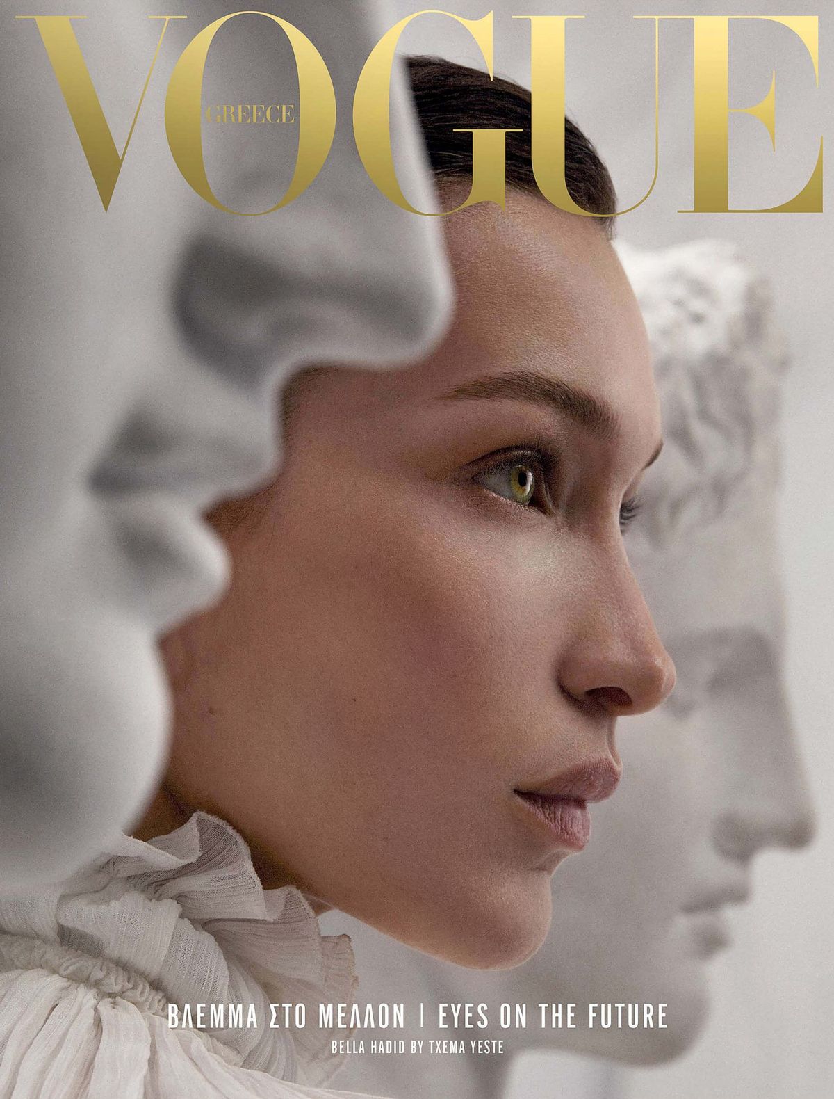 Белла Хадид на обложке журнала Vogue Greece, апрель 2019 г. Белла Хадид на обложке журнала Vogue Greece